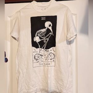 Threadless Plague Doctor Tarot Card T-shirt